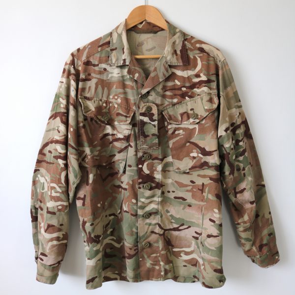 British Military Camo Shirt With Multi Terrain Pattern (m) - Maerl Vintage