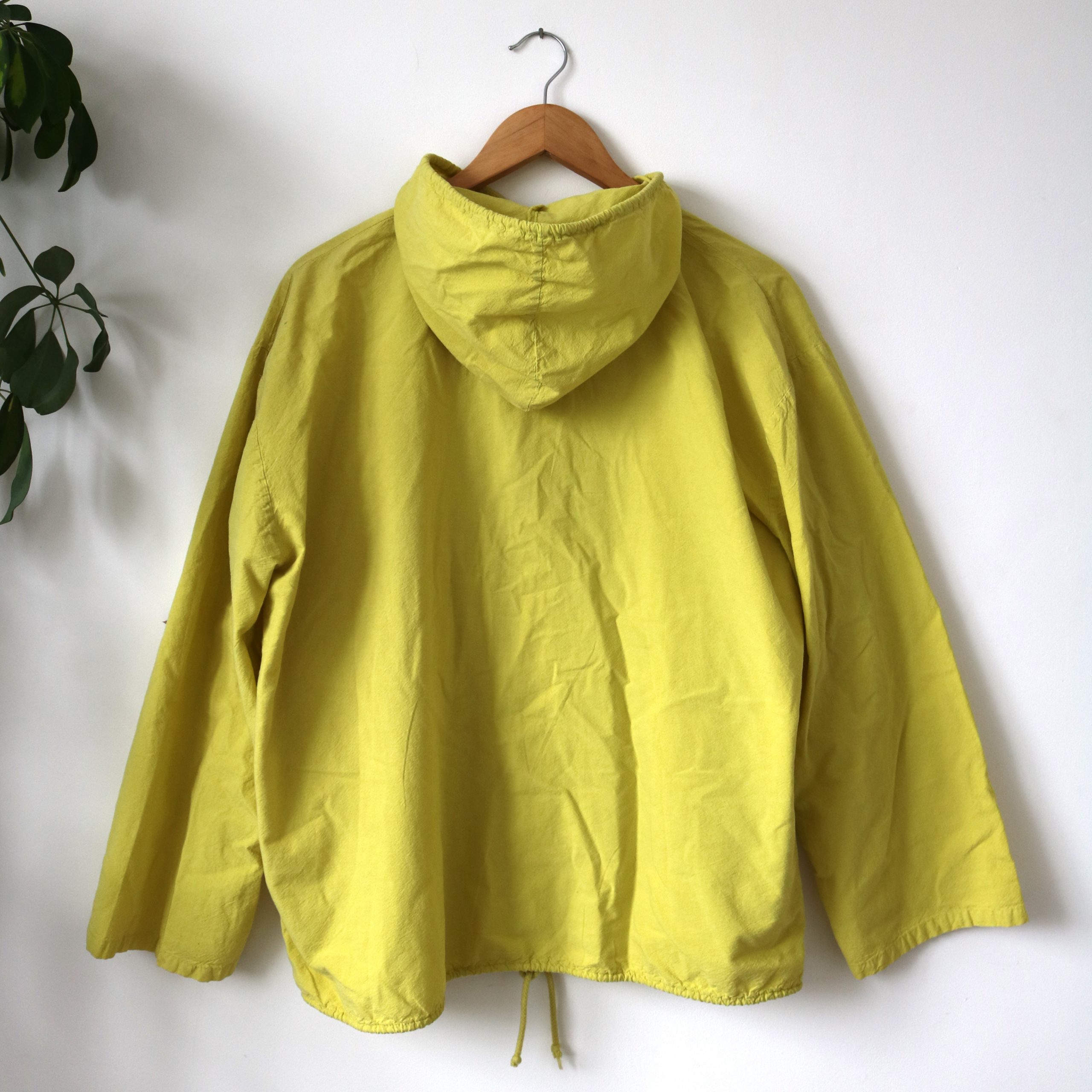 Chartreuse Hooded Cotton Jacket - Maerl Vintage